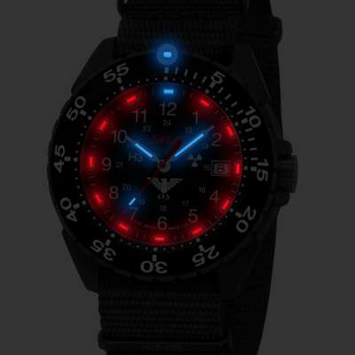 Tritium illuminated watch lights